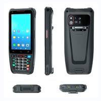 Terminal de lecture de codes-barres PDA Android avec écran de 4 pouces, scanner de codes-barres 1D/2D, NFC, IP66, PDA portable pour la gestion des stocks et la collecte de données