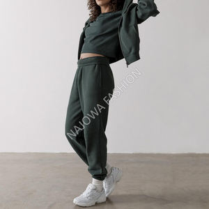 Pantalones de chándal para correr de seda con estilo XL para mujer, cómodos cordones planos con cierre, mezcla perfecta, Moda de Primavera, lana teñida lisa - Product Image 5