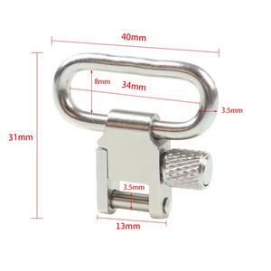 Custom CNC Aluminum Alloy Quick Release Adapter for Outdoor Tripod - Universal Mounting <b>Plate</b>, Silver - Product Image 3