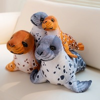 Oreiller en peluche avec sceau de dessin animé personnalisé OEM, poupée en peluche lion de mer pour la décoration intérieure, souvenir d'aquarium et cadeau pour enfants