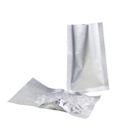 Sacs en aluminium refermables à chaud, couleur argent, 100 unités, emballage à 3 côtés, sacs en Mylar pour le stockage des aliments à Long terme