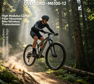Bicicletta da Montagna in Fibra <span class=keywords><strong>di</strong></span> Carbonio ad Alte Prestazioni, Sospensione Completa, 12 Velocità, Freno a Disco Idraulico, Forcella ad Aria, 29 Pollici, Confortevole - Product Image 1