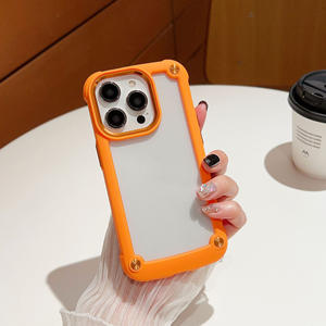 <span class=keywords><strong>Coque</strong></span> de téléphone pour <span class=keywords><strong>iPhone</strong></span> 15 en TPU, protection contre les chocs aux 4 coins, pour <span class=keywords><strong>iPhone</strong></span> 14 Plus 13 12 <span class=keywords><strong>11</strong></span> 16 17 Pro Max Plus, <span class=keywords><strong>coque</strong></span> rigide en PC - Product Image 2