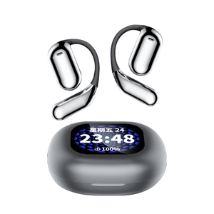 หูฟังไร้สาย Q16 Pro ระบบเสียงรอบทิศทาง OWS แบบใส่ในหู โปร่งใส พร้อมจอ LED แสดงผลแบบ HD หูฟังสเตอริโอไร้สายสำหรับเล่นกีฬา - Product Image 1