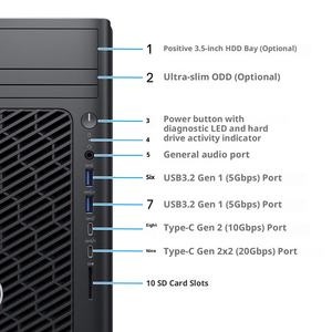 Оригинальный компьютер-рабочая станция Dell Precision T3680 с процессорами <span class=keywords><strong>Intel</strong></span> <span class=keywords><strong>Core</strong></span> i3/i5/i7/i9 14-го поколения - Product Image 4