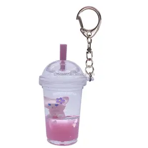 Guangdong Supplier water boba movie characters float bubble tea keychain