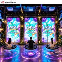 Système de projection interactive pour balançoire, jeu de balançoire immersif à détection de mouvement pour équipement de terrain de jeux commercial intérieur