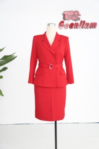 Vestido de oficina de mezclilla con silueta lápiz para mujer, elegante traje de falda para iglesia, ODM - Product Image 3