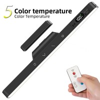 Lampe de lecture tactile de bureau 29 cm, rechargeable par charge magnétique, avec télécommande, protection oculaire, sensation premium, idéale pour dortoirs et étudiants