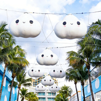 Nuages gonflables de grande taille pour événements promotionnels, publicité, avec éclairage LED, impression de logo pour festival, fête ou promotion d'entreprise