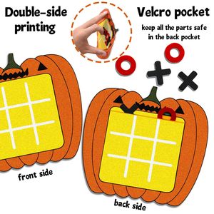 <span class=keywords><strong>Gioco</strong></span> <span class=keywords><strong>Strategico</strong></span> Mini Tic Tac Toe in Feltro, Puzzle a Nove Griglie Tascabile, Giocattolo Educativo per Genitori e Figli, Antistress - Product Image 2