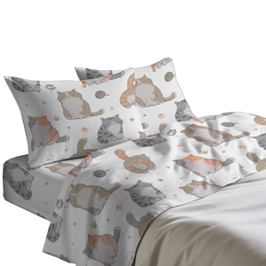 Gatti <b>Bedding</b> <b>Set</b> 100 Cotton German Twin Size Cat Pattern Design - Product Image 3