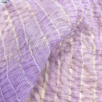 Tissu en crêpe froissé extensible 100% polyester 75D, tissé en tricot, écologique, pour doublure de vêtements, vente en gros personnalisée