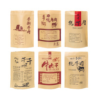 Biodegradable PLA Embalaje Zip Stand up Pouch Ziplock Craft Kraft Paper Food Custom Paper Packaging Bag