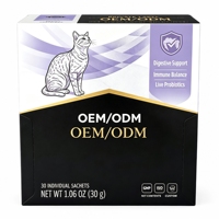 Supplément Probiotique en Gros pour Chats : Santé Digestive, Soulagement de la Diarrhée, Poudre Hyperprotéinée 4g, Durée de Conservation de 2 Ans, pour Chats, OEM