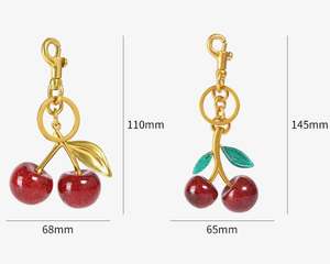 Llavero con Colgante de Cereza Exquisito, el Más Vendido, Decoración para Bolso de Mano o Bandolera, Accesorio de Alta Calidad para Bolsos - Product Image 2