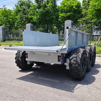 Nouveau Transporteur Électrique Télécommandé pour Terres Agricoles, Vergers et Chantiers de Construction, 8x8, 1500 kg, Chariot de Manutention de Matériaux Agricoles