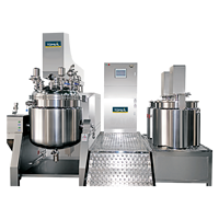 Petite machine de fabrication cosmétique, homogénéisateur émulsifiant mélangeur pour aliments et plastiques, en acier inoxydable SUS304, moteur, capacité 500L, haut niveau de sécurité
