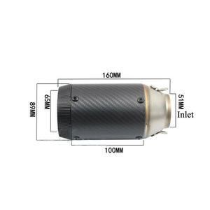 <span class=keywords><strong>Mini</strong></span> Silencieux d'Échappement AR pour <span class=keywords><strong>Moto</strong></span>, Tube de Course pour YAMAHA YZF-R6 R6 <span class=keywords><strong>KAWASAKI</strong></span> ZX 10R 2011 2017 - Product Image 6