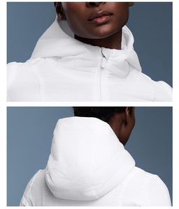 Cappotto leggero sportivo caldo invernale da donna giacca <span class=keywords><strong>corta</strong></span> sottile traspirante <span class=keywords><strong>cappuccio</strong></span> antivento felpe <span class=keywords><strong>con</strong></span> <span class=keywords><strong>cappuccio</strong></span> da donna - Product Image 2