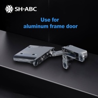 Charnière de meuble invisible en alliage de zinc, à ouverture vers l'extérieur, pour porte en bois, porte pliante, dissimulée, robuste, 105 degrés