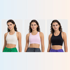 LADYGLOW الموضة الساخنة تصميم مثير الشباب فريدة الجمال الأشرطة الظهر اليوغا الرياضة فتاة أنبوب مثير الصدرية مخصص مرونة اليوغا الصدرية - Product Image 5