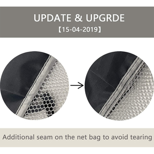 Nhà Ráp Quần Áo Giỏ Lưu Trữ Gấp Đôi Linen Vải Có Thể Gập Lại Giặt Cản Trở Với Loại Bỏ Nắp - Product Image 5