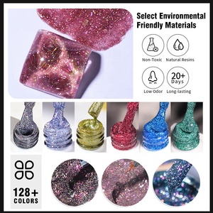 R S Nail Manufacturer Direct Bulk Reflective Gel Polish Water Base French Vegan Non-Toxic Eco-Friendly Custom Logo Super <span class=keywords><strong>Flash</strong></span> - Product Image 3