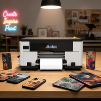 Nouvelle imprimante DTF à encre UV automatique de 330 mm avec 2 têtes d'impression F1080 pour autocollants personnalisés multicolores en cuir/céramique/plastique