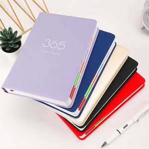 Custom Printing Soft Cover 2026 Daily Planner <b>Notepad</b> Agenda Leather Journal Hardcover Lined PU Notebook - Product Image 4