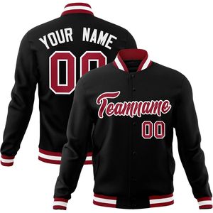Chaqueta universitaria Unisex personalizada 2025, ropa de calle Bomber para hombre con costura de logotipo de número de nombre personalizado para béisbol y deportes - Product Image 1