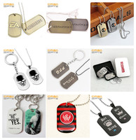 Collier pendentif personnalisé en métal plaqué or avec code QR, plaque d'identification pour chien, sublimation, plaque d'identification pour chien en acier inoxydable pour gravure