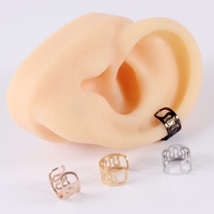 Boucles d'oreilles tendance en acier inoxydable pour femmes, sans perçage, fausses boucles d'oreilles en <span class=keywords><strong>cartilage</strong></span>, bijoux de corps pour grimpeurs - Product Image 2