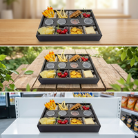 Boîte d'emballage personnalisée en papier recyclé couché pour plateaux de snacks à emporter, bonbons, gâteaux, biscuits, dîner, pique-nique, fête, desserts – Vente en gros