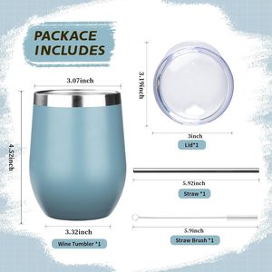 Custom Logo Gift 12oz Insulated Coffee Mug Warmer Stainless Steel <b>Beer</b> Tea Wine Glasses Hot Cold Tumbler Travel Mug Cup with Lid - Product Image 3