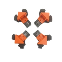 Pince de tuyau en plastique robuste 4 pièces 90 degrés pince à Angle droit fixateur bricolage matériel outils systèmes mesures réglables