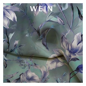 WI-B28 Polyester Koshibo Crepe Tùy Chỉnh Kỹ Thuật Số Hoa Thanh Lịch Màu Hồng In Hoa Cho Phụ Nữ Ăn Mặc Vải - Product Image 3