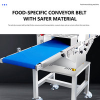 Machine à découper la viande électrique, trancheuse à viande multifonctionnelle, machine à découper la viande en acier inoxydable pour restaurant