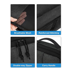 Lot de cubes de compression étanches en <span class=keywords><strong>gros</strong></span>, légers, avec logo personnalisé, sacs de rangement de voyage fonctionnels <span class=keywords><strong>pour</strong></span> vêtements - Product Image 4