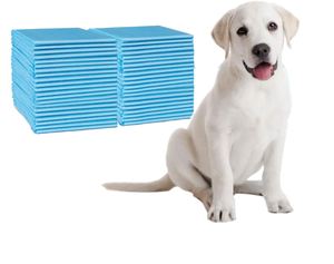 Tapis d'entraînement pour chiots biodégradable, super absorbant, économique, anti-fuite, facile à nettoyer, avec support, pour l'apprentissage de la propreté des animaux de compagnie, couches jetables - Product Image 1