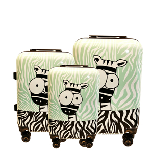 Ensemble de bagages en polycarbonate rigide 3 pièces au design tendance avec logo personnalisé et roulettes pivotantes fluides pour les voyages d'affaires - Product Image 3