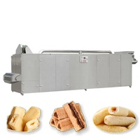Ligne de production complète automatique de machines à fabriquer des sandwichs de riz fourrés à double vis