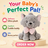 Jouet pour chat en peluche douce avec nœud papillon bicolore, en coton PP, cadeau d'anniversaire