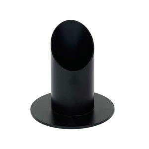 Contemporary Stylish Slim <strong>Black</strong> Metal Teelichthalter <strong>Candlestick</strong> <strong>Holder</strong> for Modern Wedding Dining Table Centerpiece Event - Product Image 4