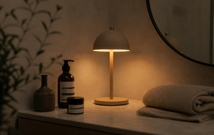 Modern LED Touch Lamp with Rechargeable <b>Battery</b> and Cozy Ambient Lighting for Bedroom and Restaurant Decor - Product Image 1
