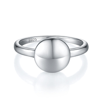 Einfacher Sterling Silber Ring Classic Blank Siegelring anpassbar Gravierter Siegelring