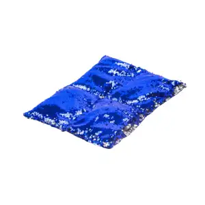Two-Tone Sequin Fabric Autism ADHD Sensory Fabric Developmental Weighted Lap Pad For Adults and Children