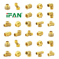 IFAN - Matériaux de plomberie à prix commercial - Raccords en laiton - Qualité garantie - Raccords de tuyauterie en laiton 3/8''-2''