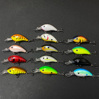 Leurre de pêche Mini Crankbaits 43mm 5g, appât Minnow Wobbler, leurres de pêche pour poissons, leurres durs pour brochet, leurres de surface pour truite