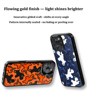 IFacemall Unicorn TPU Luxe Telefoonhoesje voor 16/17 Pro Max Verborgen 38 N52 Magnetische Ring Draadloos Oplaadhoesje